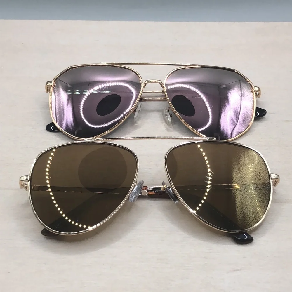 Aviator sunglasses bundle Wear me Pro WMP Eyewear Ramsey and Lucky Brand lot 2